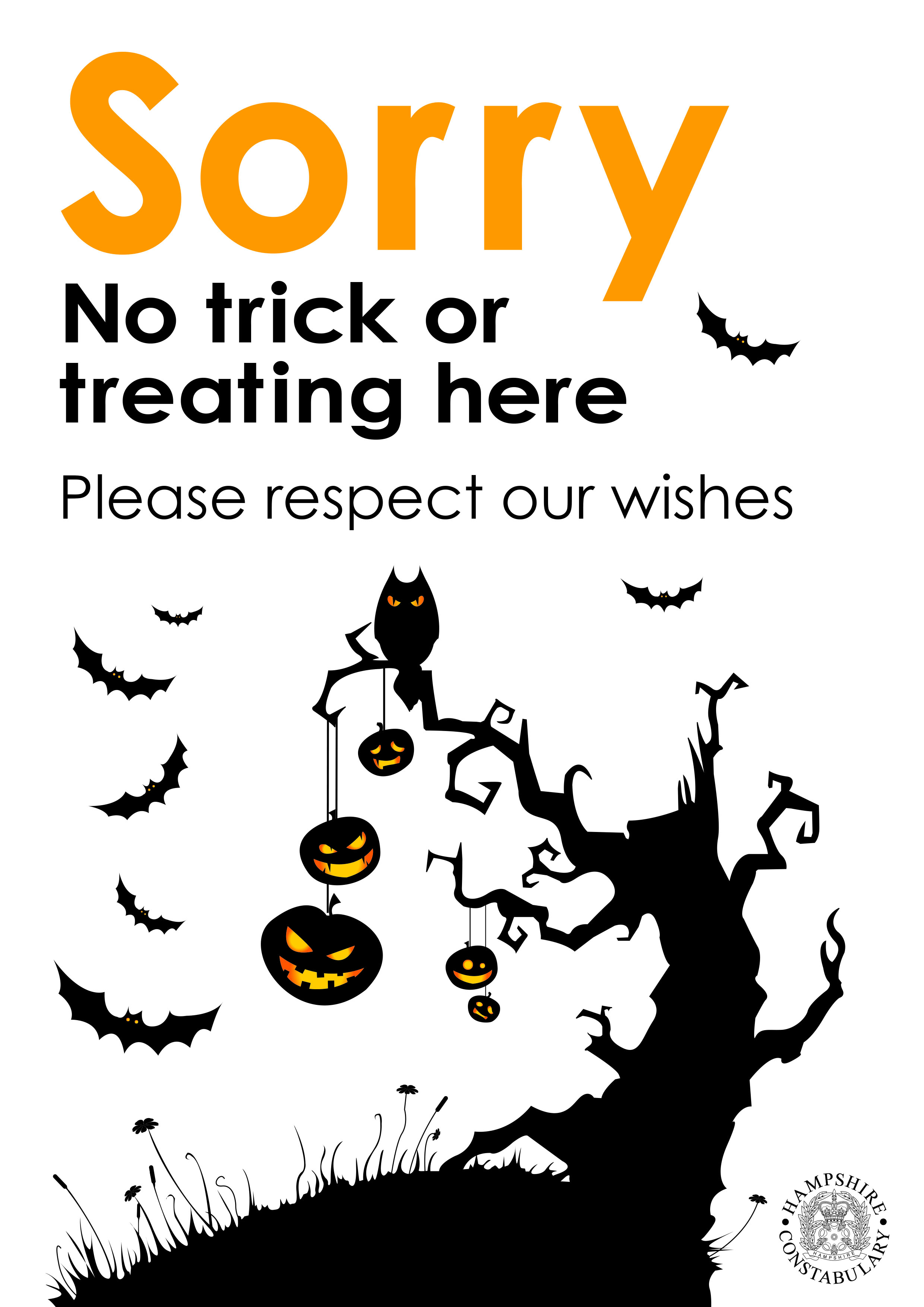 download-no-trick-or-treating-poster-from-the-hampshire-constabulary